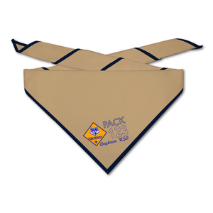 Cub Scout Pack Neckerchief with Cub Scout Ghost Pack Design on light neckerchief Cub Scout Pack Neckerchief with Cub Scout Ghost Pack Design on light neckerchief
