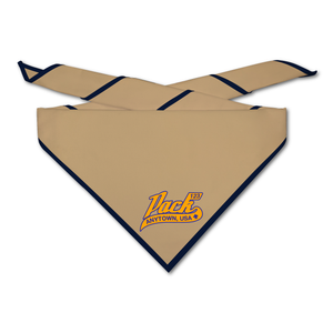 Cub Scout Pack Neckerchief with Cub Scout Script Pack With Tail Design on light neckerchief Cub Scout Pack Neckerchief with Cub Scout Script Pack With Tail Design on light neckerchief
