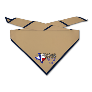 Cub Scout Pack Neckerchief with Cub Scout Do Not Mess with our Pack Design on light neckerchief Cub Scout Pack Neckerchief with Cub Scout Do Not Mess with our Pack Design on light neckerchief