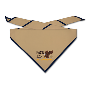 Cub Scout Pack Neckerchief with Cub Scout Swooping Eagle Pack Design on light neckerchief Cub Scout Pack Neckerchief with Cub Scout Swooping Eagle Pack Design on light neckerchief