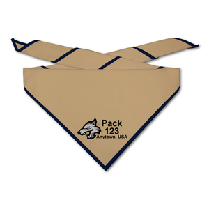 Cub Scout Pack Neckerchief with Cub Scout Wolf Pack Panoramic Design on light neckerchief Cub Scout Pack Neckerchief with Cub Scout Wolf Pack Panoramic Design on light neckerchief