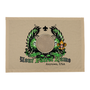 Scouts BSA Troop Patrol Patch Flag with Spot for Custom Patrol Patch
