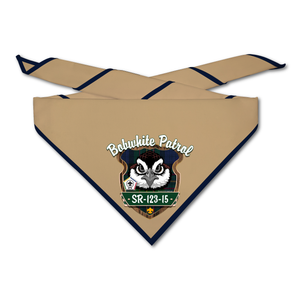 Wood Badge Neckerchief with Wood Badge Bobwhite Critter and Wood Badge Logo - Digital View
