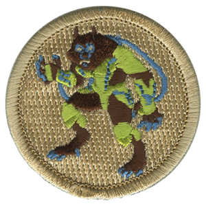 Cyber Werewolf Scout Patrol Patch - embroidered 2 inch round Cyber Werewolf Scout Patrol Patch - embroidered 2 inch round