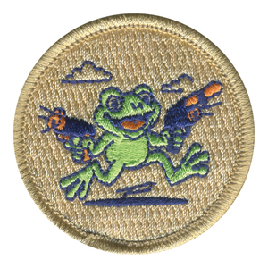 Foam Dart Frogs Patrol Patch  - embroidered 2 in round