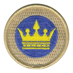 Gold Crown Patrol Patch - embroidered 2 in round