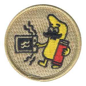 Microwave Pringle Patrol Patch - embroidered 2 in round
