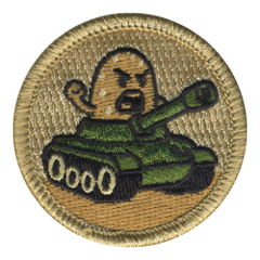 War Potatoes Patrol Patch - embroidered 2 in round