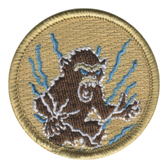 Electric Monkey Patrol Patch - embroidered 2 in round