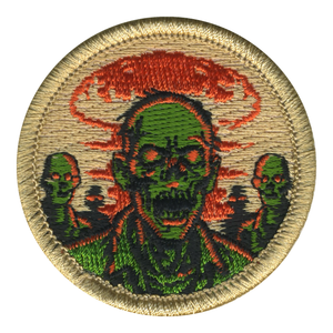 Zombie Explosion Patrol Patch - embroidered 2 in round