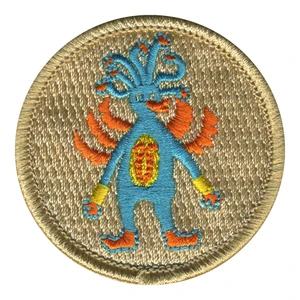 Mythical Platypus Patrol Patch - embroidered 2 in round