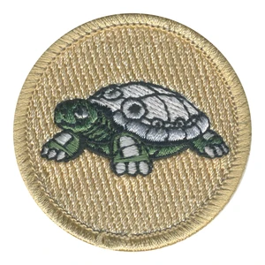 Titanium Turtle Patrol Patch - embroidered 2 in round