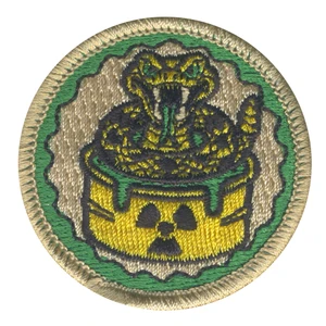 Radioactive Rattlesnake Patrol Patch - embroidered 2 in round