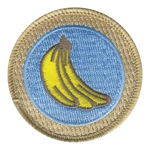 Blue Sky Banana Patrol Patch - embroidered 2 in round