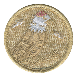 Balding Eagle Patrol Patch - embroidered 2 in round