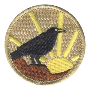 Sunrise Crow Patrol Patch - embroidered 2 in round