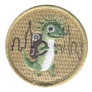 Liberty Lizard Patrol Patch - embroidered 2 in round