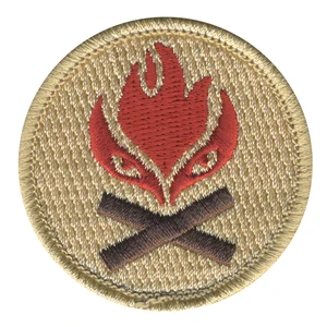 Campfire Eyes Patrol Patch - embroidered 2 in round