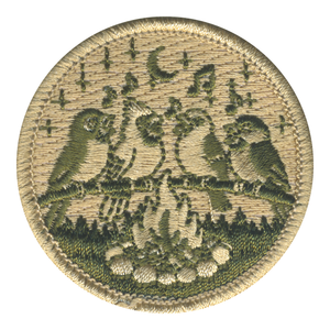 Songbird Campsite Patrol Patch - embroidered 2 in round