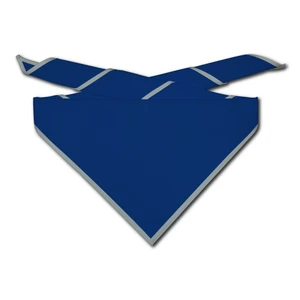 Blank Royal Neckerchief With Light Grey Piped Edge - Troop Size (B848 AZ 66/14)