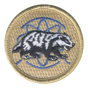 Atomic Badger Patrol Patch - embroidered 2 in round