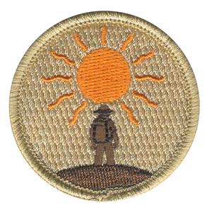 Scout Hike Patrol Patch - embroidered 2 in round