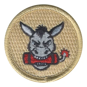 Dynamite Donkey Patrol Patch - embroidered 2 in round