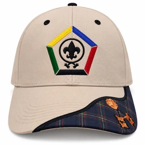 Wood Badge four bead embroidered cap