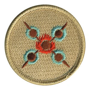 Flaming Kebabs Patrol Patch - embroidered 2 in round