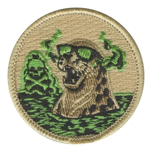 Nuclear Otter Patrol Patch - embroidered 2 in round