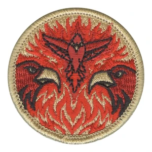 Flaming Falcon Patrol Patch - embroidered 2 in round