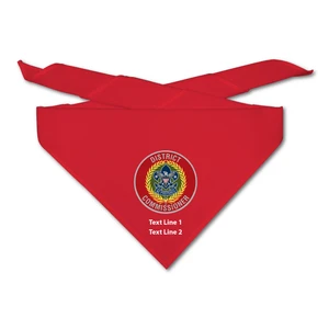Scouting America District Commissioner Neckerchief - Solid Red