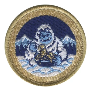 Yeti Spaghetti Patrol Patch - embroidered 2 in round