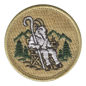 Stoic Goat Patrol Patch - embroidered 2 in round