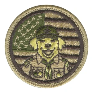 Loyal Lab Patrol Patch - embroidered 2 in round
