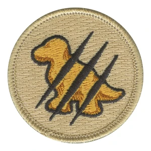Clawed Dino Nugget Patrol Patch - embroidered 2 in round