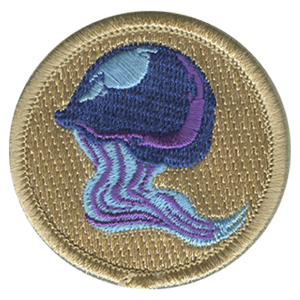 Jellyfish Scout Patrol Patch - embroidered 2 inch round Jellyfish Scout Patrol Patch - embroidered 2 inch round