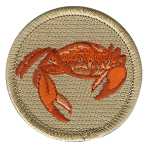 Crabby Crab Scout Patrol Patch - embroidered 2 inch round