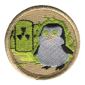 Nuclear Penguin Scout Patrol Patch - embroidered 2 inch round Nuclear Penguin Scout Patrol Patch - embroidered 2 inch round