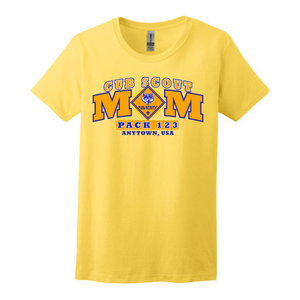 Cub Scout Pack Graphic Tee With Cub Scout Mom Design