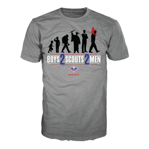 Scouts BSA Graphic Tee With Boys To Scouts To Men Design Scouts BSA Graphic Tee With Boys To Scouts To Men Design