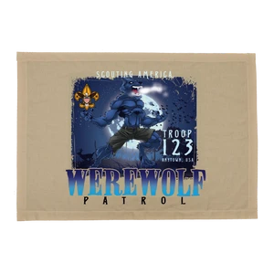 Troop Patrol Flag with Scouting America Werewolf Patrol Design
