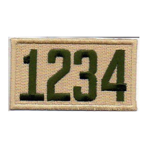 Scouts BSA Troop Unit Numeral Patch - Triple Number