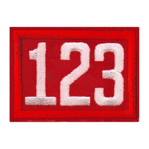 Cub Scout Pack Unit Numeral Patch - Triple Number