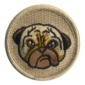 Pug Scout Patrol Patch - embroidered 2 inch round