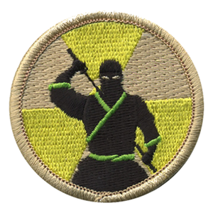 Nuclear Ninja Scout Patrol Patch - embroidered 2 inch round Nuclear Ninja Scout Patrol Patch - embroidered 2 inch round