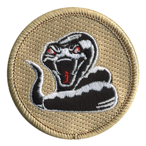 Red Eyed Sidewinder Scout Patrol Patch - embroidered 2 inch round