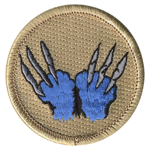 Blue Wolverine Scout Patrol Patch - embroidered 2 inch round Blue Wolverine Scout Patrol Patch - embroidered 2 inch round