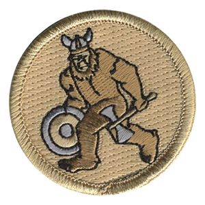 Viking Sasquatch Scout Patrol Patch - embroidered 2 inch round Viking Sasquatch Scout Patrol Patch - embroidered 2 inch round