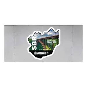 Scouts Summit Bechtel Reserve Troop Trailer Graphic with Scouting America Logo and Summit Bechtel Reserve Design